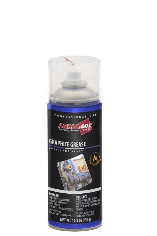 Graphite Grease lubricant spray is made for high pressure and temperature applications. Withstand the toughest conditions with our quality products.
